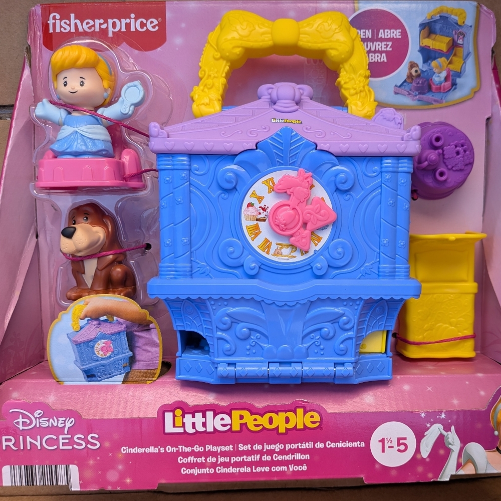 Little People Disney Cinderella On the Go Playset Castle Bruno
